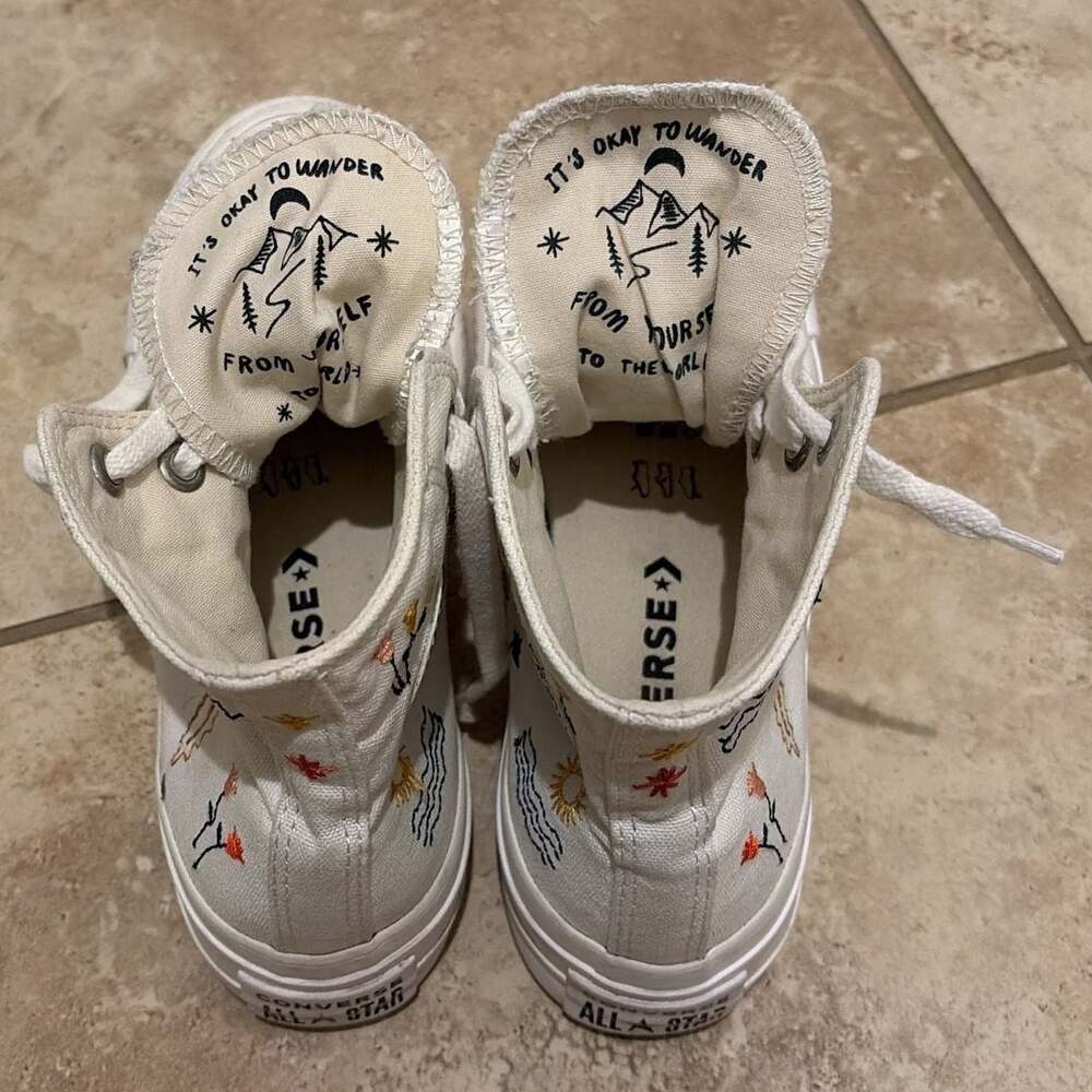 Converse Chuck Taylor All Star Lift Platform High 'It's Okay To Wander' Sneakers - Picture 4 of 9
